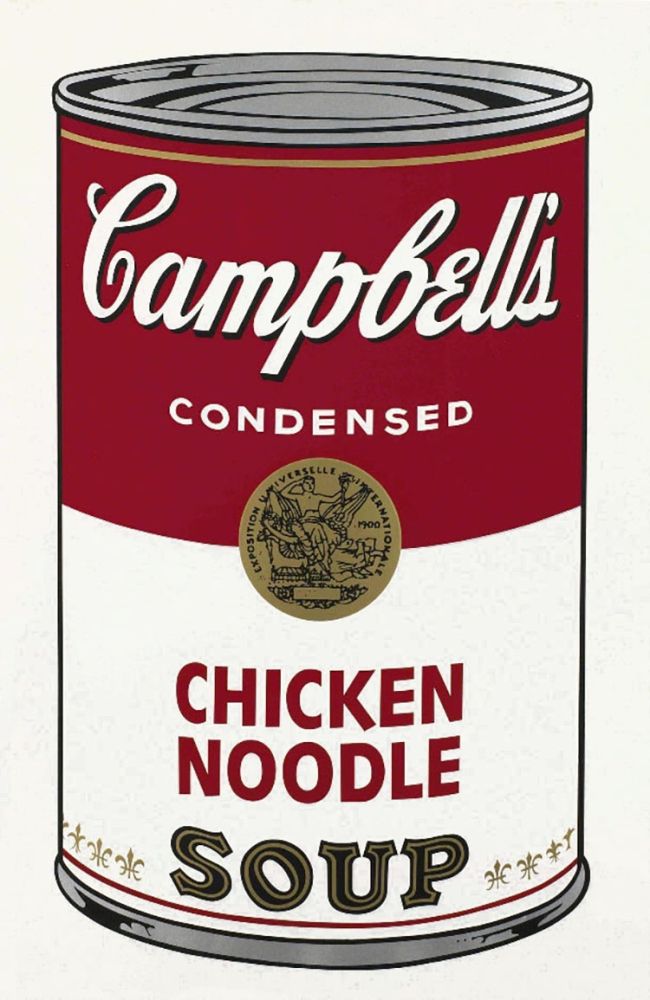Serigrafía Warhol - Chicken Noodle Soup, from the Campbell's Soup Series