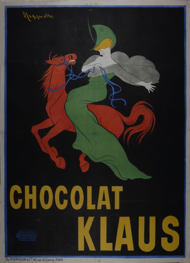 Litografía Cappiello - Chocolat Klaus, 1903