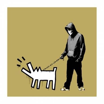 Serigrafía Banksy - Choose Your Weapon - Khaki