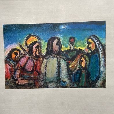 Heliograbado Rouault - Christ et disciples