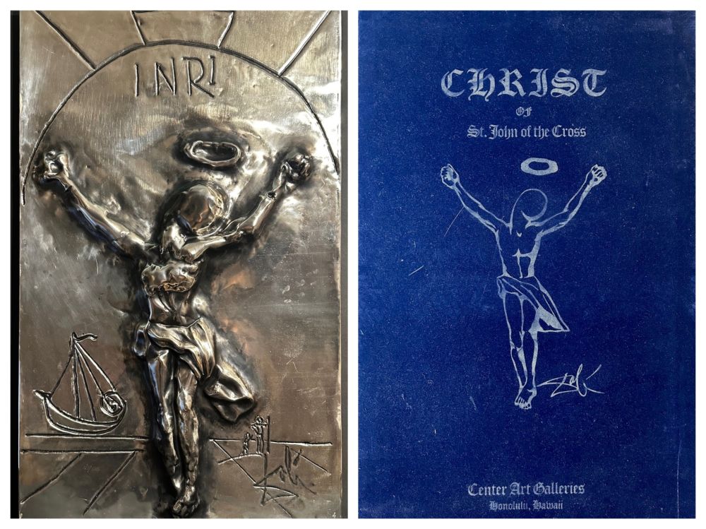 Múltiple Dali - Christ of St. John on The Cross silver Bas Relief