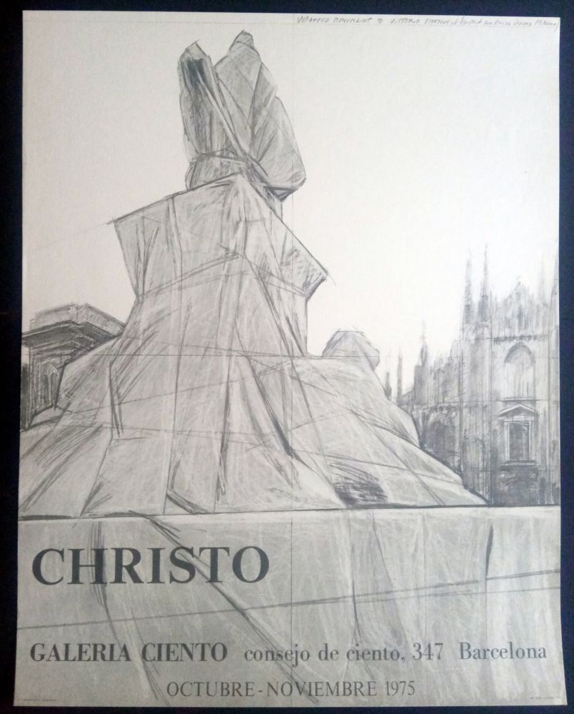 Cartel Christo - Christo - Galeria Ciento 1975