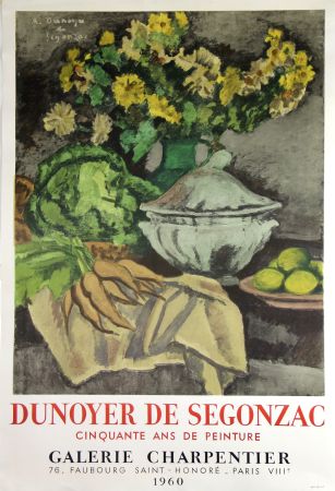 Litografía Dunoyer De Segonzac - Cinquante Ans de Peintures
