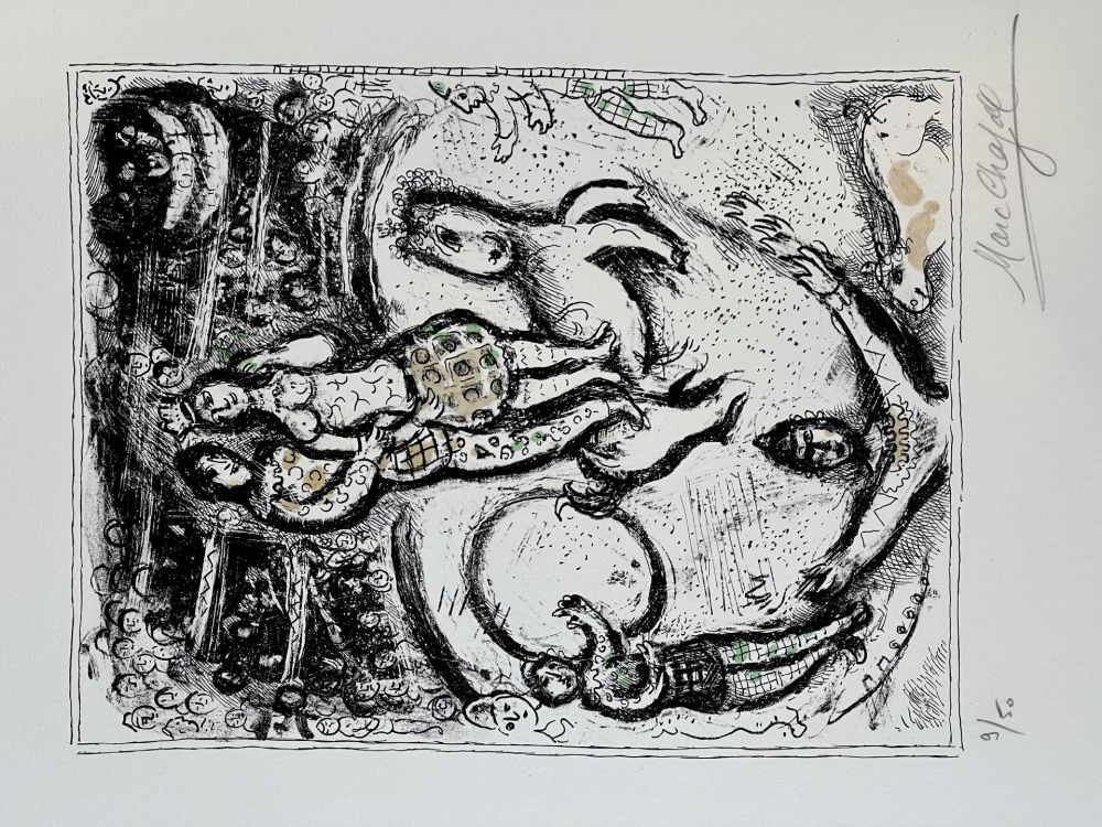 Litografía Chagall - CIRQUE