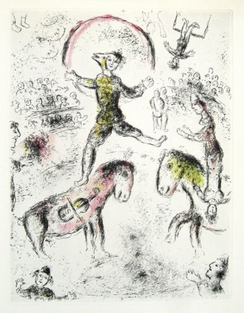 Aguafuerte Y Aguatinta Chagall - Cirque