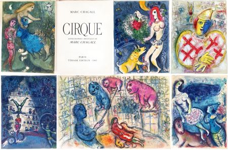 Libro Ilustrado Chagall - CIRQUE. 38 lithographies originales (Tériade 1967)