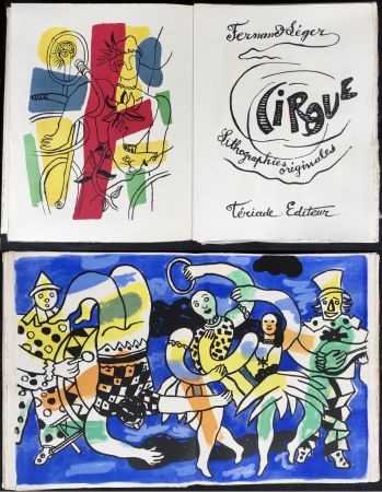 Libro Ilustrado Leger - CIRQUE. Lithographies originales de Fernand Léger (Tériade 1950)