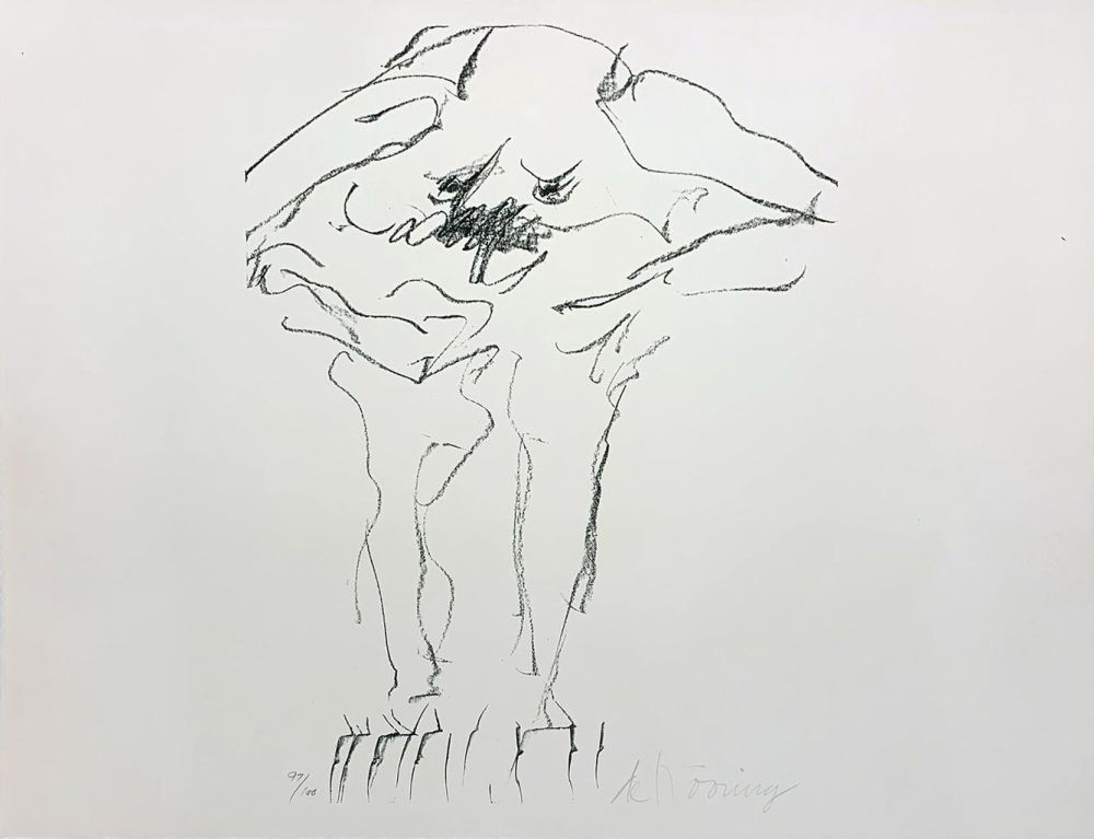 Litografía De Kooning - Clam Digger from Portfolio 9