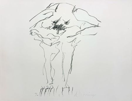 Litografía De Kooning - Clam Digger from Portfolio 9