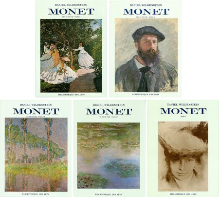 Libro Ilustrado Monet - CLAUDE MONET. CATALOGUE RAISONNÉ (Peintures, pastels et dessins). 5 volumes. 1974-1991