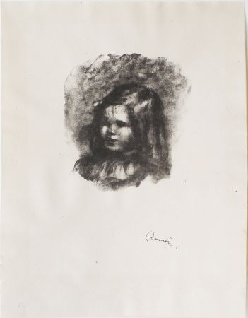 Litografía Renoir - Claude Renoir, tourné à gauche 