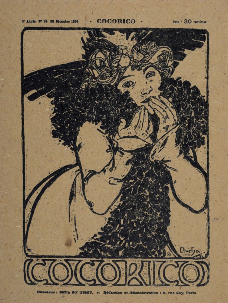 Litografía Mucha - Cocorico, 1899