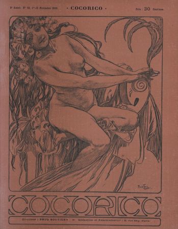 Litografía Mucha - Cocorico #2, 1900