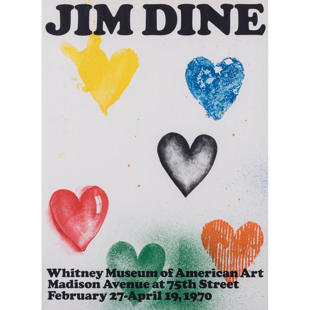 Cartel Dine - Coeurs pour le Whitney