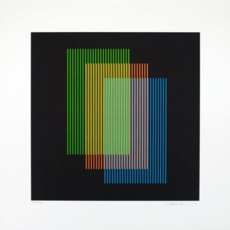 Litografía Cruz-Diez - Color aditivo Ramblas 1963-2011	