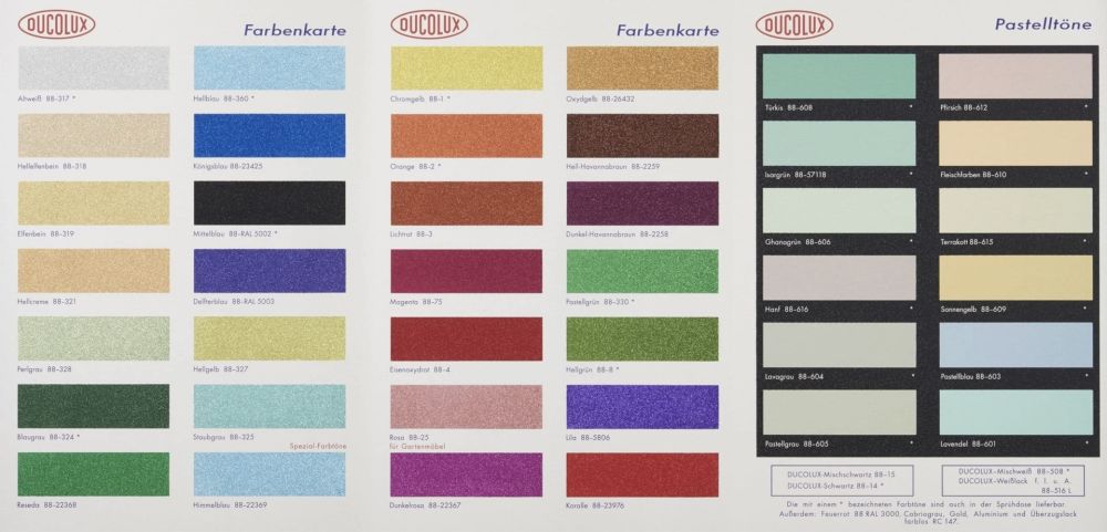 Serigrafía Hirst - Colour chart, glitter (H3)