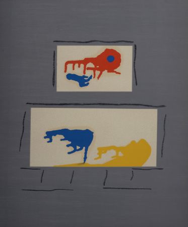 Litografía Ernst - Comme midi fume un verre, 1969