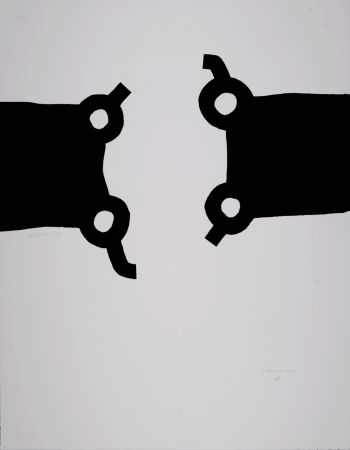Serigrafía Chillida - Competition and Harmony, 1988 - Hand-signed!