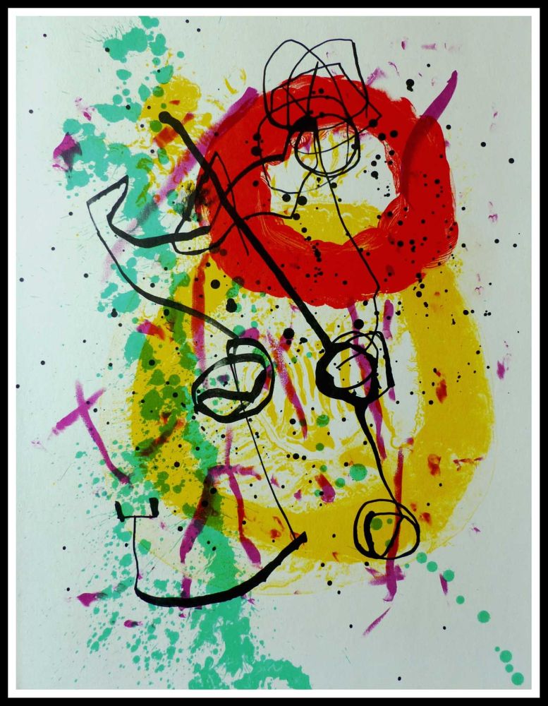 Litografía Miró - COMPOSITION 