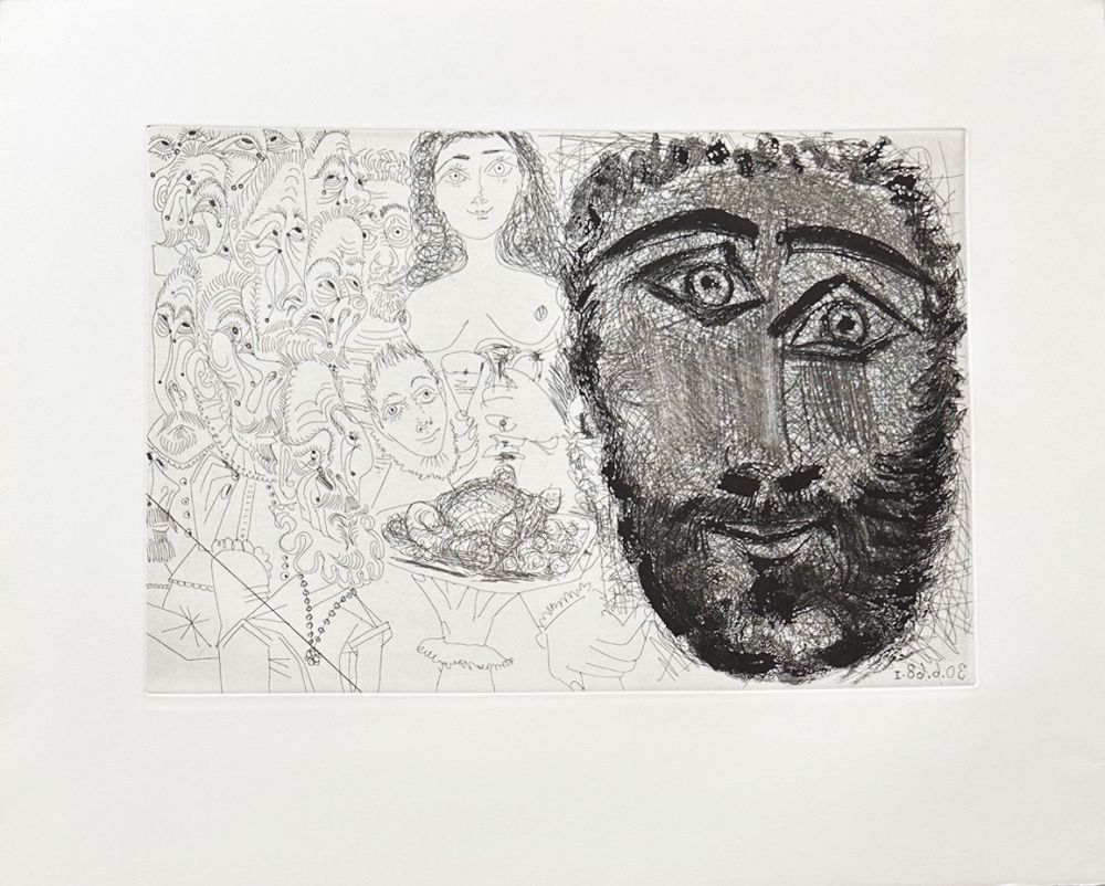 Grabado Picasso - Composition