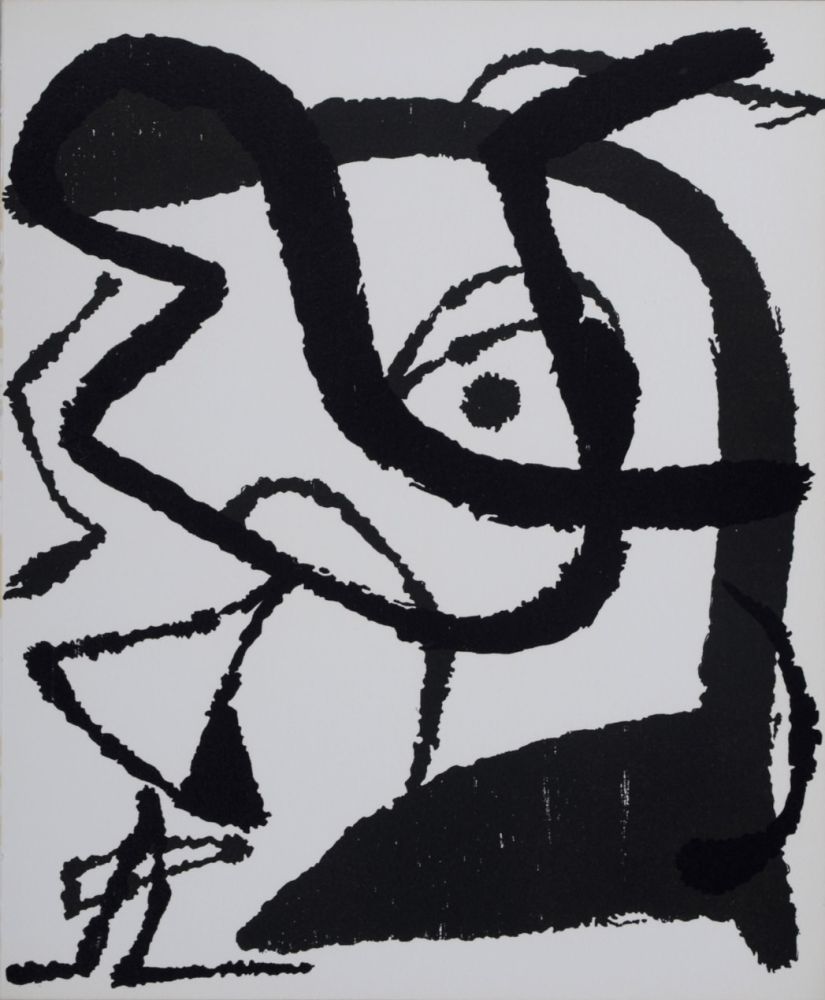 Grabado En Madera Miró - Composition
