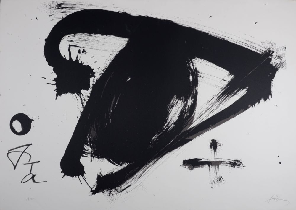 Litografía Tàpies - Composition