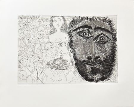 Grabado Picasso - Composition