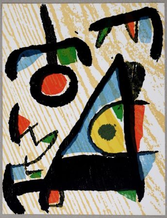 Grabado En Madera Miró - Composition