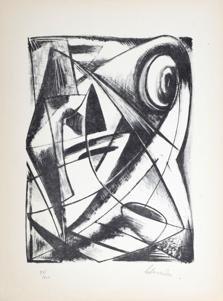 Litografía Schneider - Composition, 1946 - Hand-signed