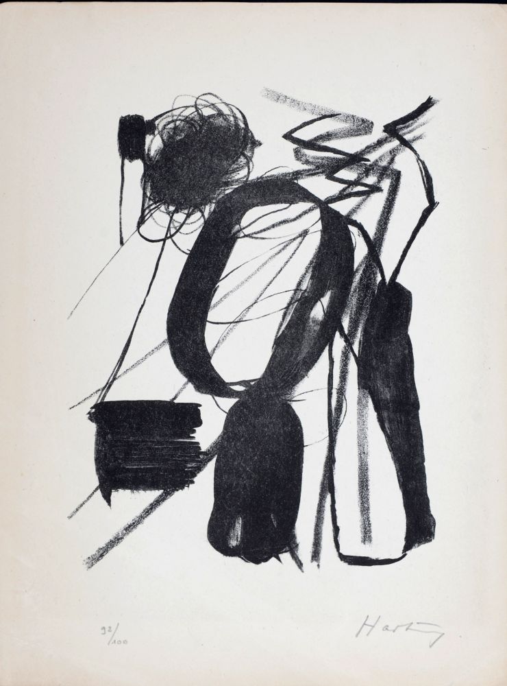 Litografía Hartung - Composition, 1946 - Hand-signed