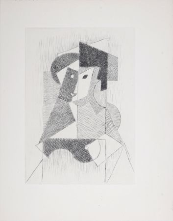 Grabado Metzinger - Composition, 1947