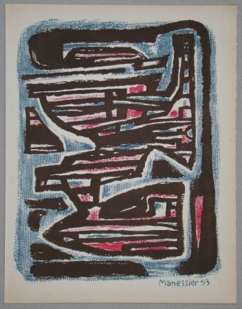 Litografía Manessier - Composition, 1953