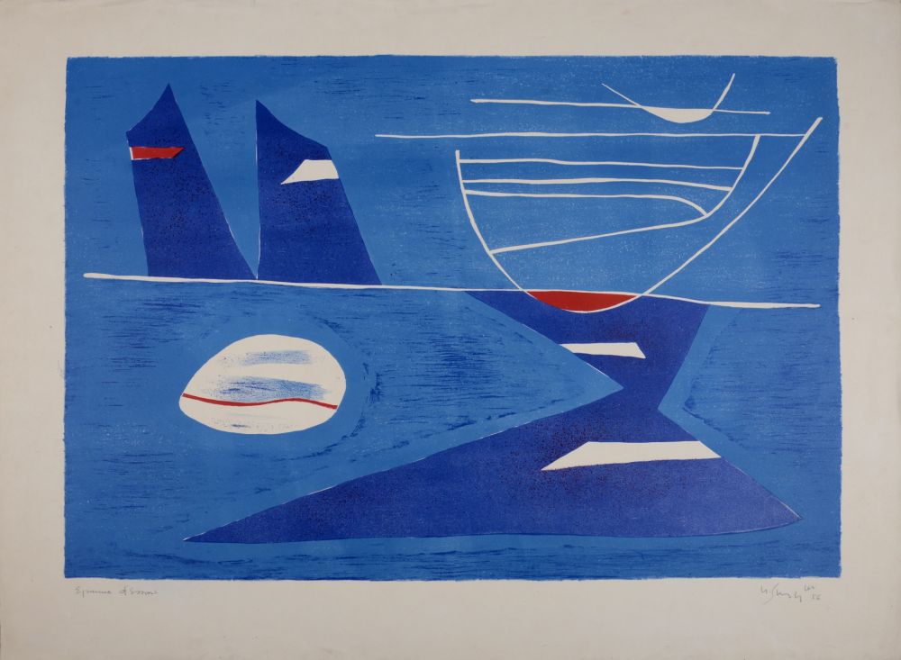 Litografía Singier - Composition, 1956