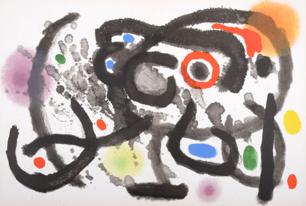Litografía Miró - Composition, 1961