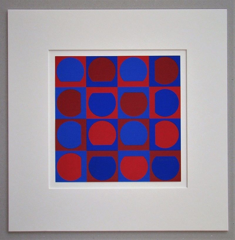 Serigrafía Vasarely - Composition 1964