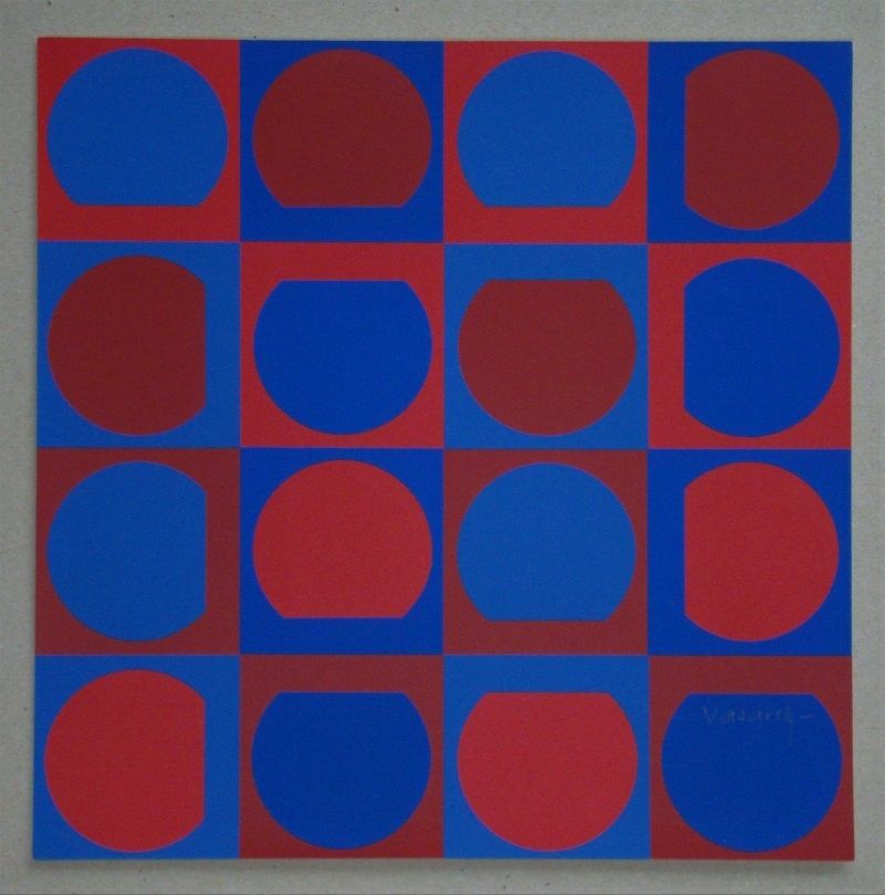 Serigrafía Vasarely - Composition, 1964