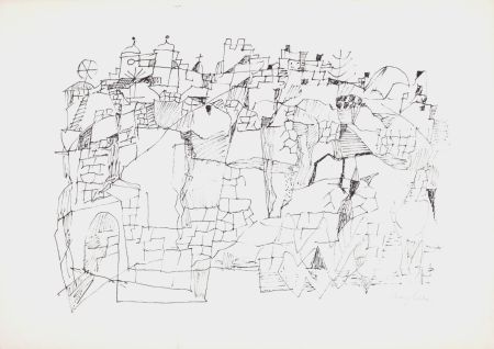 Litografía Bargheer - Composition, 1965