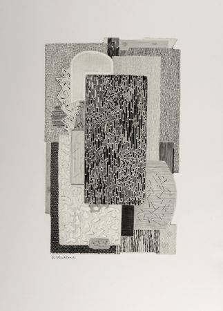 Grabado Vieillard - Composition, 1965 - Hand-signed