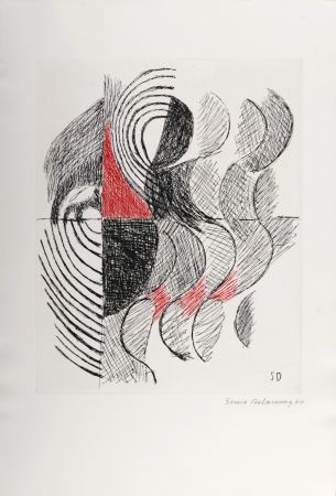 Grabado Delaunay - Composition, 1965 - Hand-signed