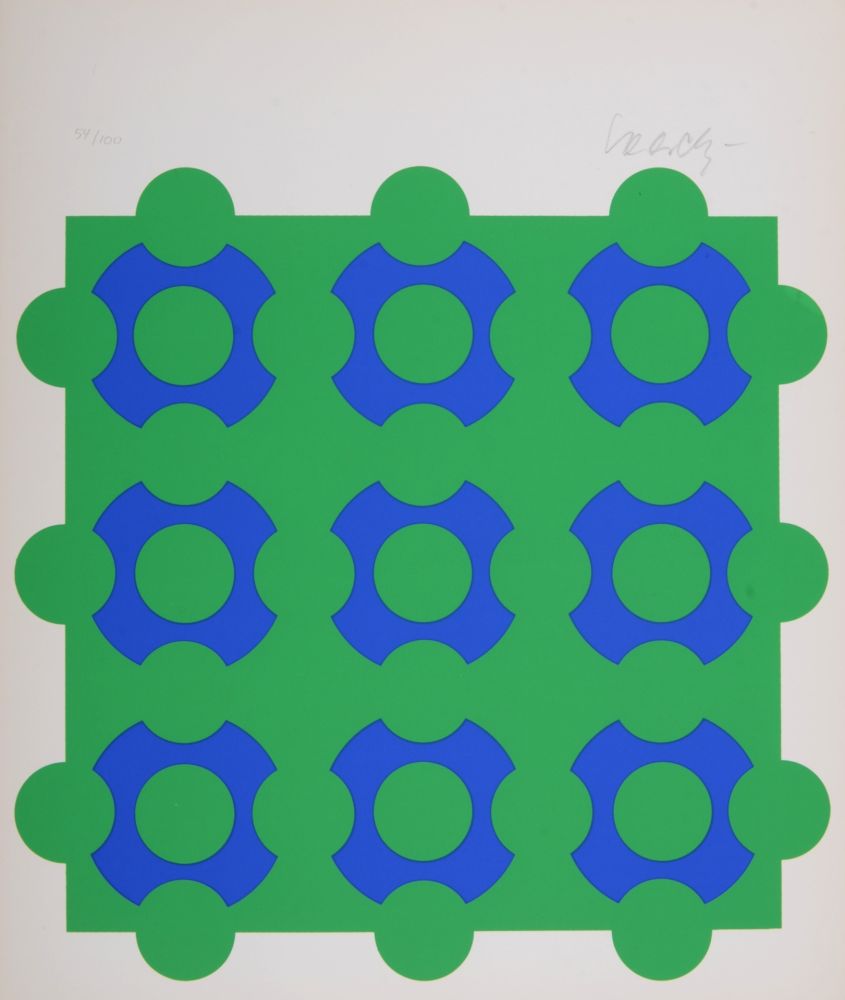 Serigrafía Vasarely - Composition, 1967 - Hand-signed