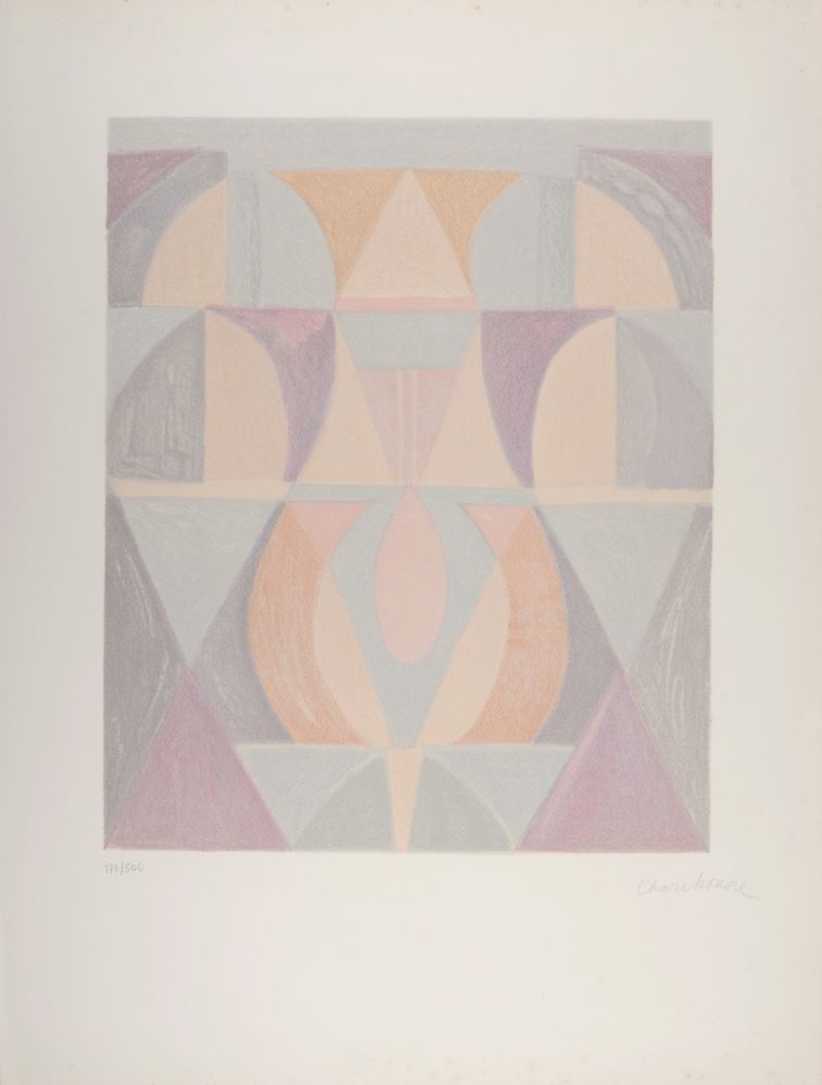 Litografía Charchoune - Composition, 1971 - Hand-signed