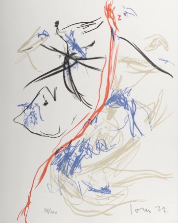 Litografía Jorn - Composition, 1972 - Hand-signed