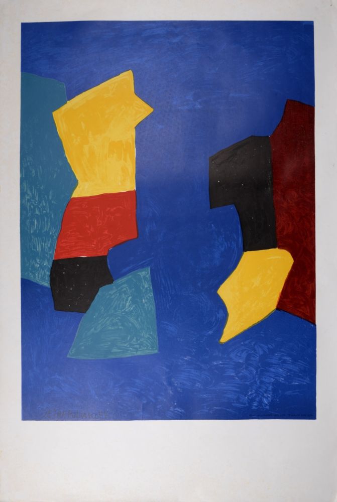 Litografía Poliakoff - Composition, 1974