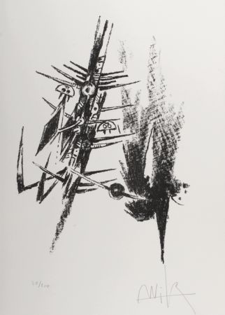 Litografía Lam - Composition, 1974 - Hand-signed