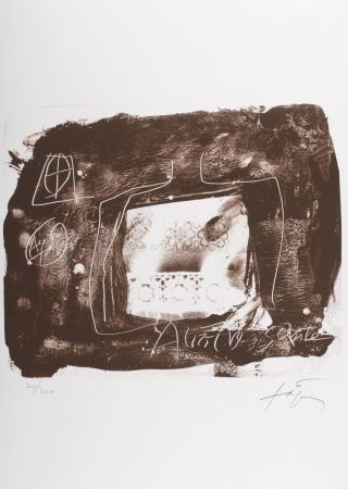 Litografía Tàpies - Composition, 1979 - Hand-signed