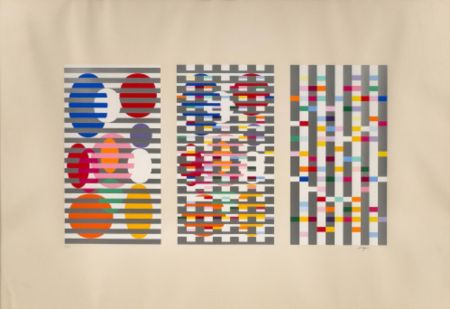Serigrafía Agam - Composition 2