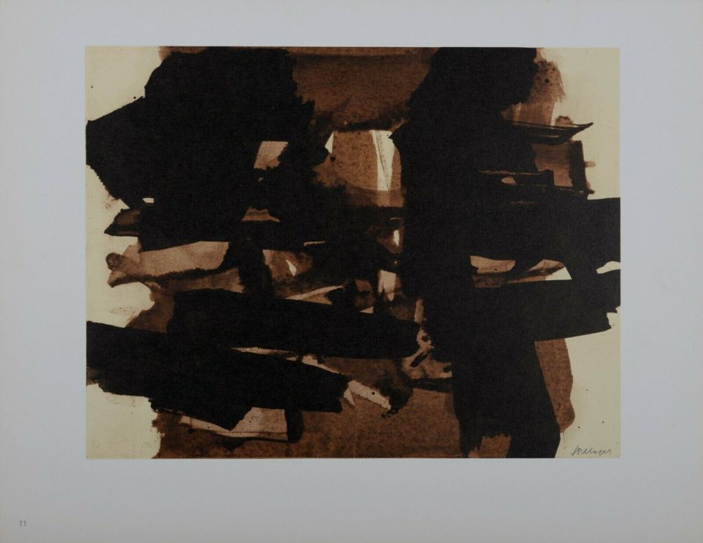 Litografía Soulages (After) - Composition #2, 1962