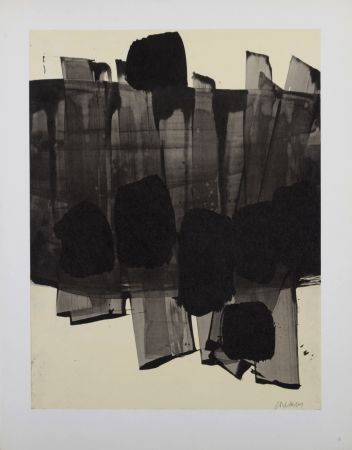 Litografía Soulages (After) - Composition #3, 1962