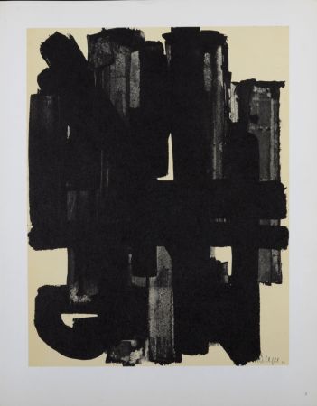 Litografía Soulages (After) - Composition #5, 1962