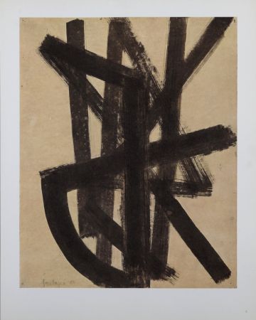 Litografía Soulages (After) - Composition #8, 1962